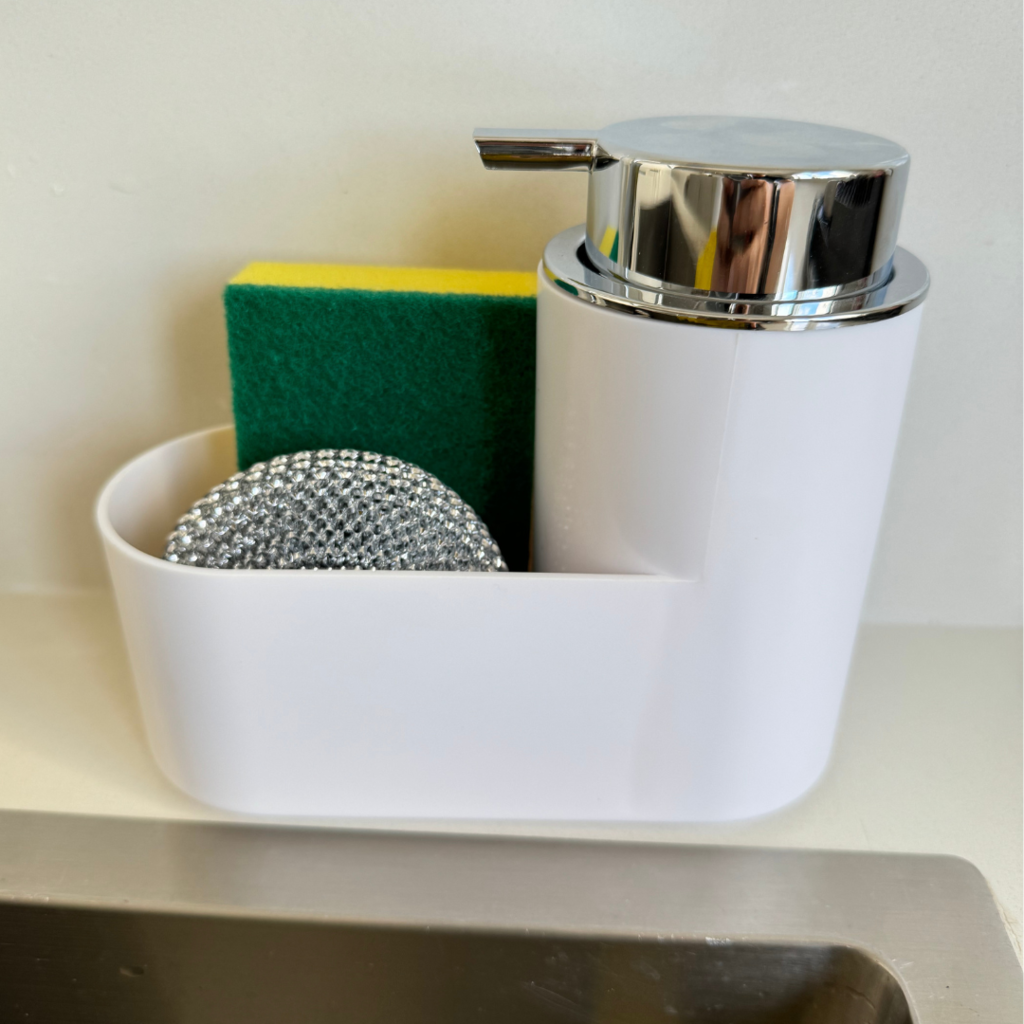 [AAF470] DISPENSER COCINA BLANCO CON ESPONJA Y VIRULANA - eCommerce 4