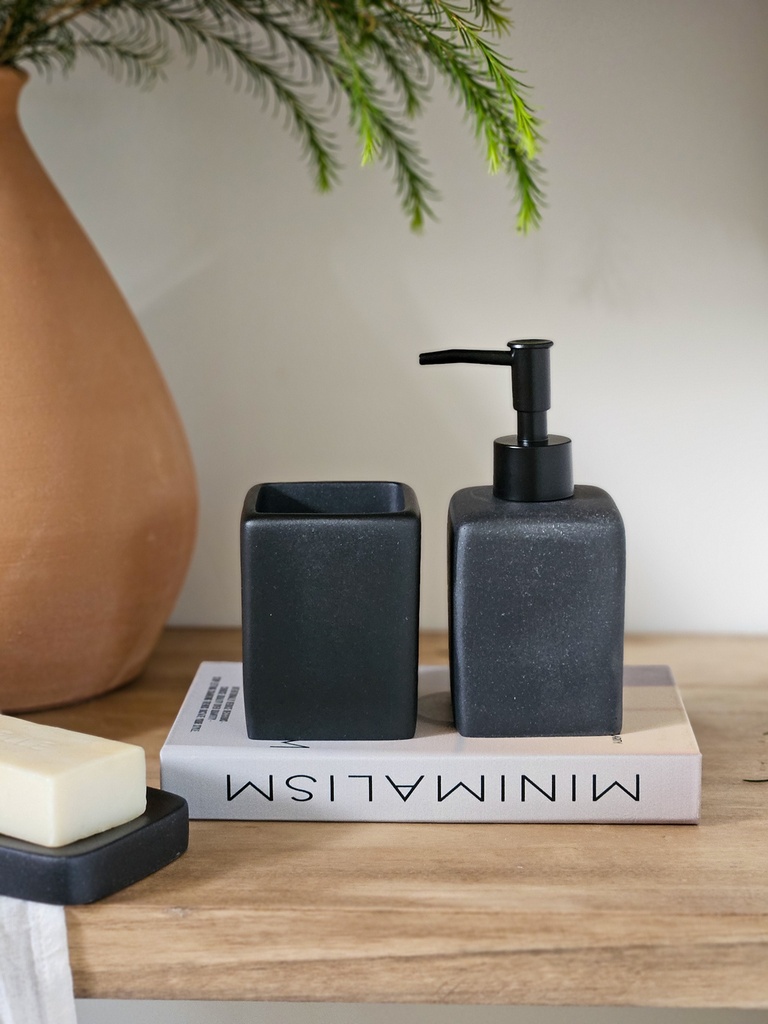 [AAE810] DISPENSER LISO RESINA 16 CM NEGRO - eCommerce 3