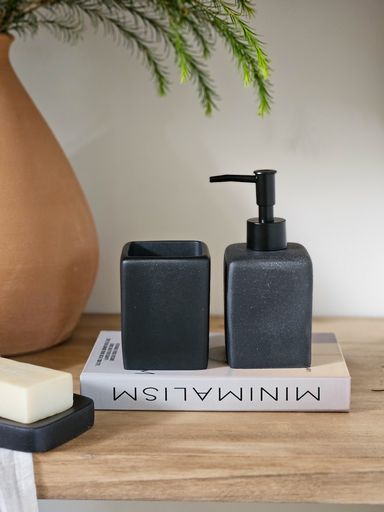 [AAE815] JABONERA LISO RESINA 11 CM NEGRO - eCommerce 3
