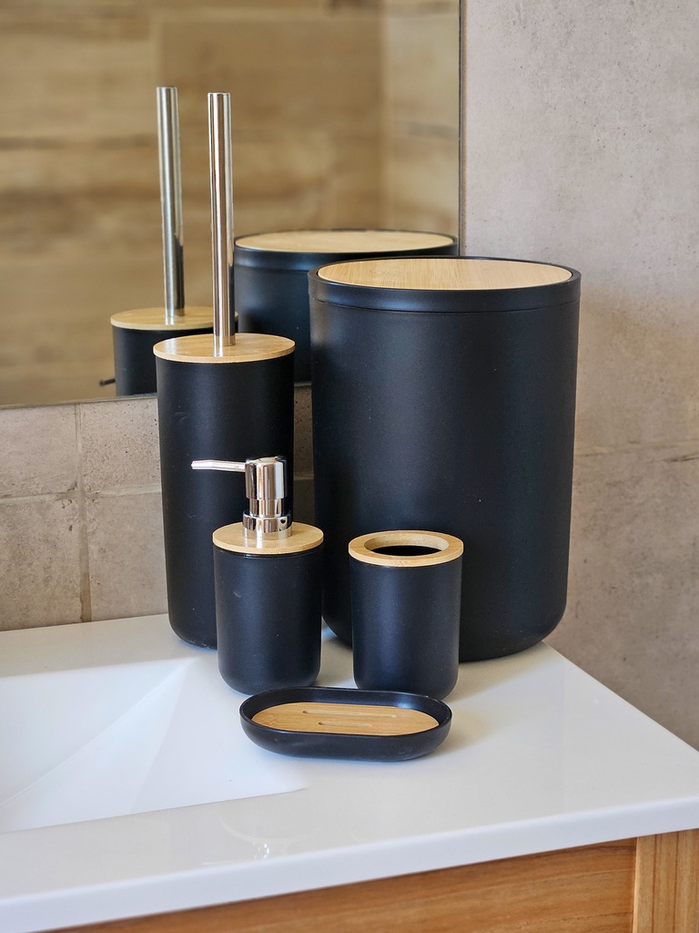 [AAE253] SET X5 PIEZAS DE BAÑO NEGRO - eCommerce 2