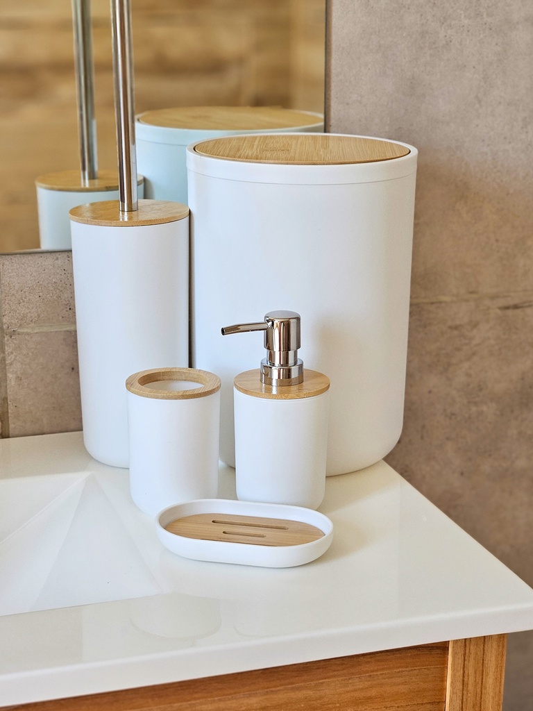 [AAE251] SET X5 PIEZAS DE BAÑO BLANCO