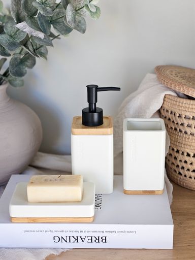 [AAH238] Set Baño 3 Piezas Natural