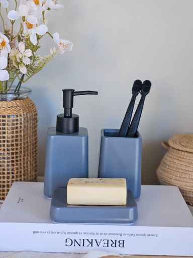 [AAH250] Set de Baño 3 Piezas Plain Gris