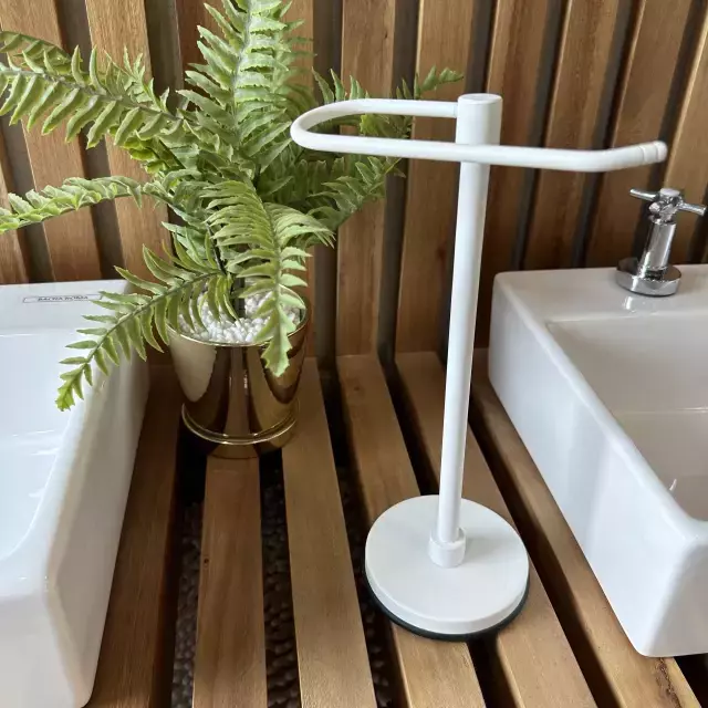 [AAD139.0] TOALLERO MESADA ALUMINIO BLANCO