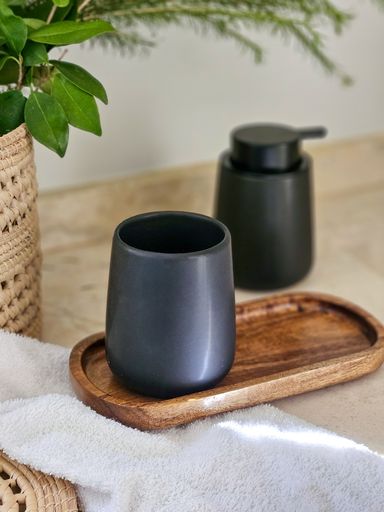 [AAD763] VASO PORTACEPILLO BLACK