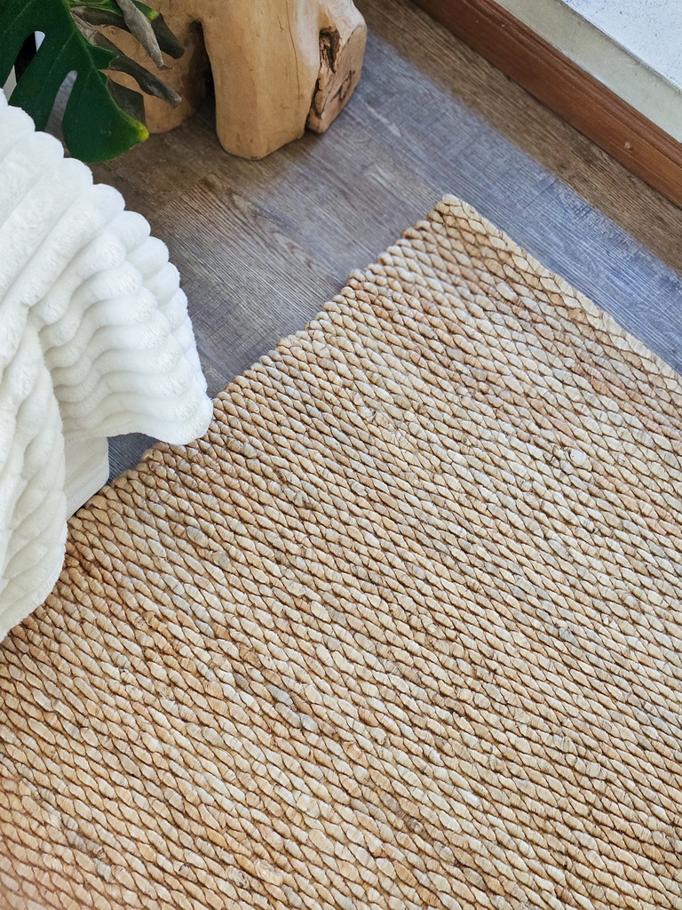 [AAH112] Alfombra de yute nudo romboide 200x300 cm