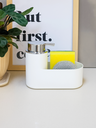 DISPENSER COCINA BLANCO CON ESPONJA Y VIRULANA