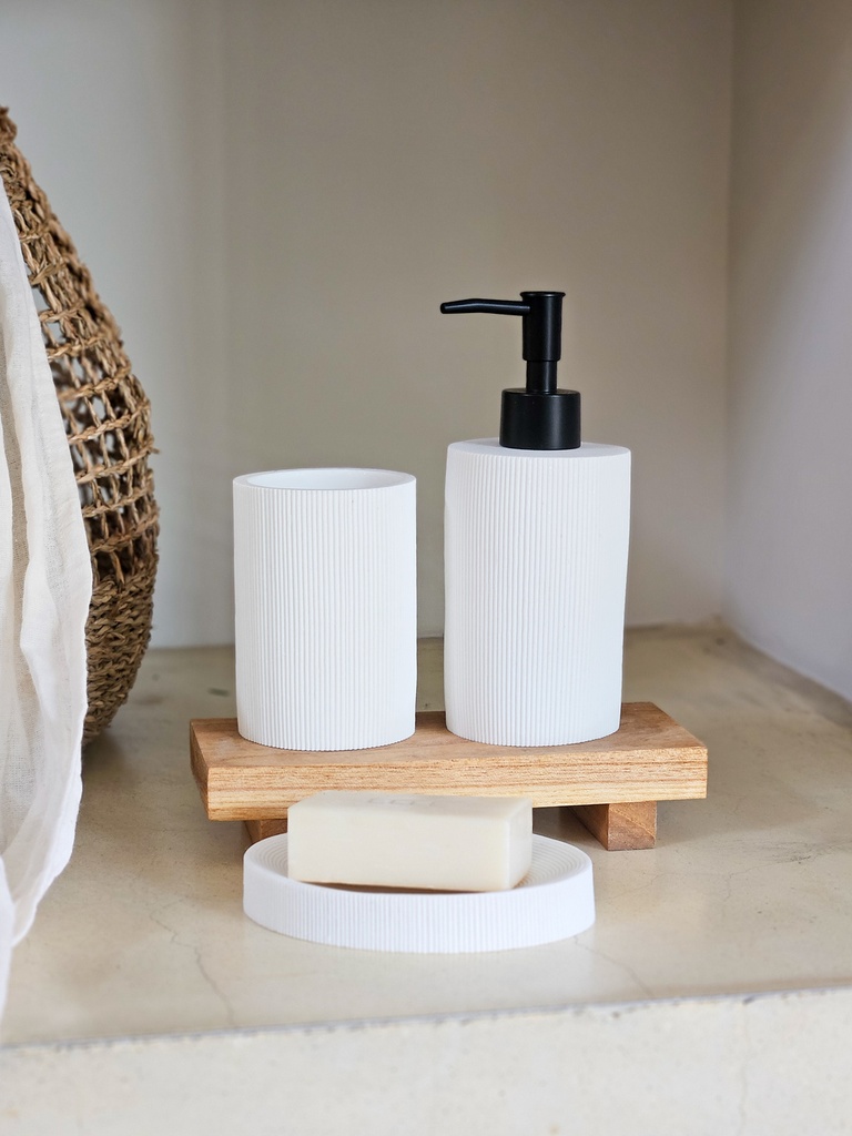 [AAE825] DISPENSER MAREA RESINA 19 CM BLANCO