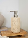 DISPENSER MÁRMOL TREVERTINO OVALADO 18CM